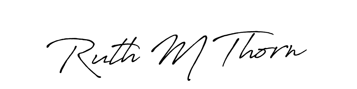 The best way (Antro_Vectra_Bolder) to make a short signature is to pick only two or three words in your name. The name Ruth M Thorn include a total of six letters. For converting this name. Ruth M Thorn signature style 7 images and pictures png