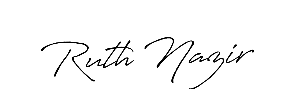 Check out images of Autograph of Ruth Nazir name. Actor Ruth Nazir Signature Style. Antro_Vectra_Bolder is a professional sign style online. Ruth Nazir signature style 7 images and pictures png