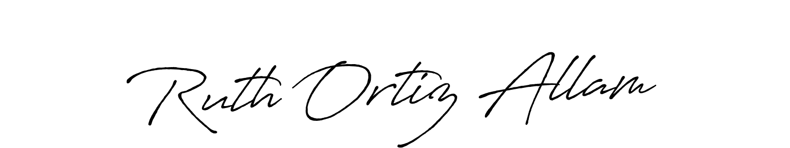 Also we have Ruth Ortiz Allam name is the best signature style. Create professional handwritten signature collection using Antro_Vectra_Bolder autograph style. Ruth Ortiz Allam signature style 7 images and pictures png