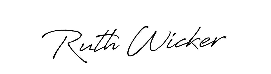 How to Draw Ruth Wicker signature style? Antro_Vectra_Bolder is a latest design signature styles for name Ruth Wicker. Ruth Wicker signature style 7 images and pictures png