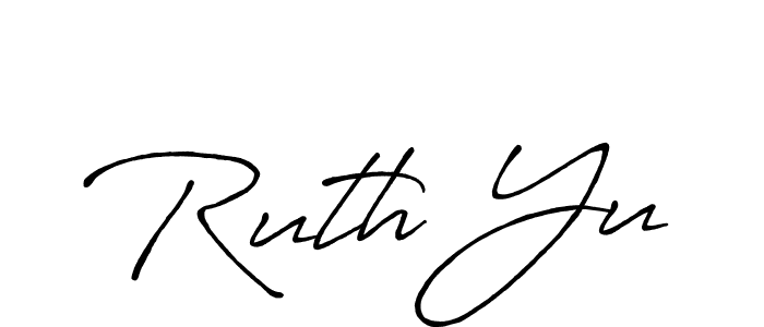 The best way (Antro_Vectra_Bolder) to make a short signature is to pick only two or three words in your name. The name Ruth Yu include a total of six letters. For converting this name. Ruth Yu signature style 7 images and pictures png