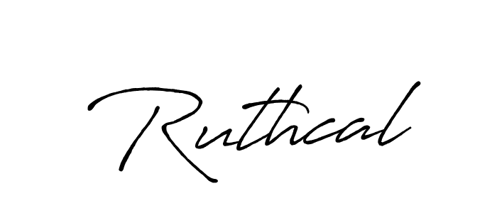 Also we have Ruthcal name is the best signature style. Create professional handwritten signature collection using Antro_Vectra_Bolder autograph style. Ruthcal signature style 7 images and pictures png