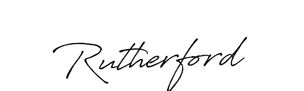 Use a signature maker to create a handwritten signature online. With this signature software, you can design (Antro_Vectra_Bolder) your own signature for name Rutherford. Rutherford signature style 7 images and pictures png