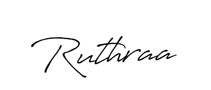 Create a beautiful signature design for name Ruthraa. With this signature (Antro_Vectra_Bolder) fonts, you can make a handwritten signature for free. Ruthraa signature style 7 images and pictures png