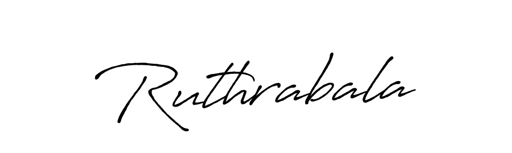 How to make Ruthrabala signature? Antro_Vectra_Bolder is a professional autograph style. Create handwritten signature for Ruthrabala name. Ruthrabala signature style 7 images and pictures png