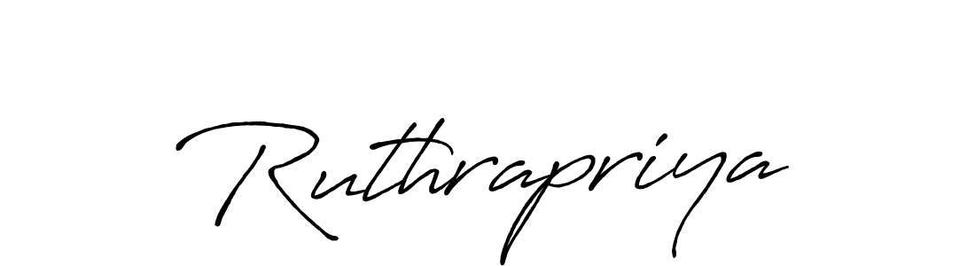 Create a beautiful signature design for name Ruthrapriya. With this signature (Antro_Vectra_Bolder) fonts, you can make a handwritten signature for free. Ruthrapriya signature style 7 images and pictures png