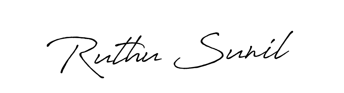 It looks lik you need a new signature style for name Ruthu Sunil. Design unique handwritten (Antro_Vectra_Bolder) signature with our free signature maker in just a few clicks. Ruthu Sunil signature style 7 images and pictures png