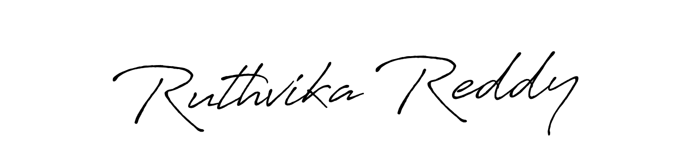 The best way (Antro_Vectra_Bolder) to make a short signature is to pick only two or three words in your name. The name Ruthvika Reddy include a total of six letters. For converting this name. Ruthvika Reddy signature style 7 images and pictures png