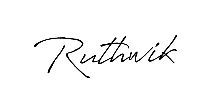 How to make Ruthwik signature? Antro_Vectra_Bolder is a professional autograph style. Create handwritten signature for Ruthwik name. Ruthwik signature style 7 images and pictures png