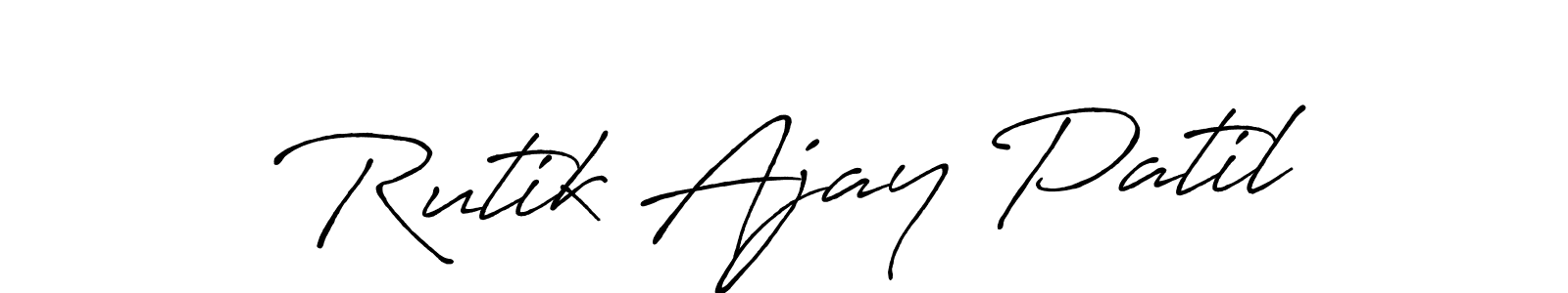 Check out images of Autograph of Rutik Ajay Patil name. Actor Rutik Ajay Patil Signature Style. Antro_Vectra_Bolder is a professional sign style online. Rutik Ajay Patil signature style 7 images and pictures png