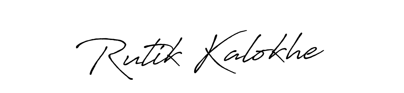 The best way (Antro_Vectra_Bolder) to make a short signature is to pick only two or three words in your name. The name Rutik Kalokhe include a total of six letters. For converting this name. Rutik Kalokhe signature style 7 images and pictures png