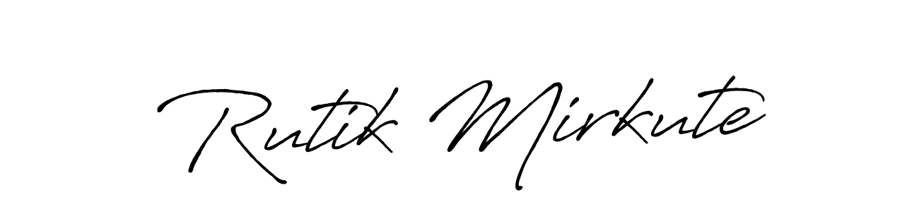 Once you've used our free online signature maker to create your best signature Antro_Vectra_Bolder style, it's time to enjoy all of the benefits that Rutik Mirkute name signing documents. Rutik Mirkute signature style 7 images and pictures png