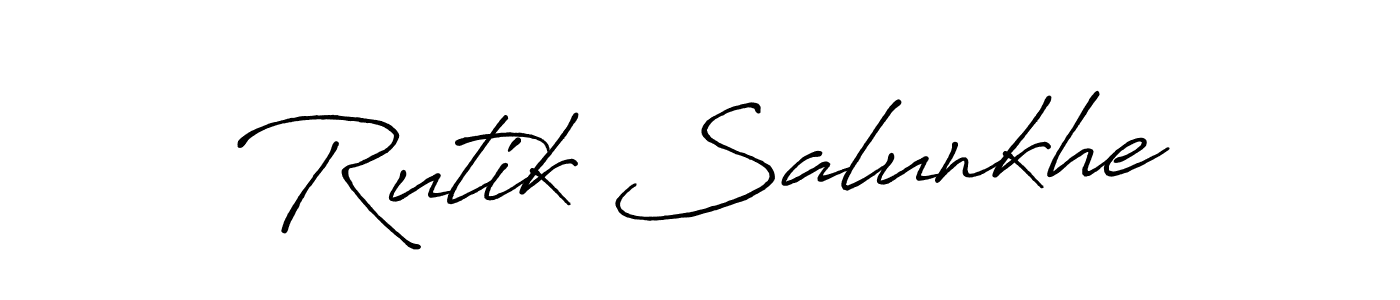 Make a short Rutik Salunkhe signature style. Manage your documents anywhere anytime using Antro_Vectra_Bolder. Create and add eSignatures, submit forms, share and send files easily. Rutik Salunkhe signature style 7 images and pictures png