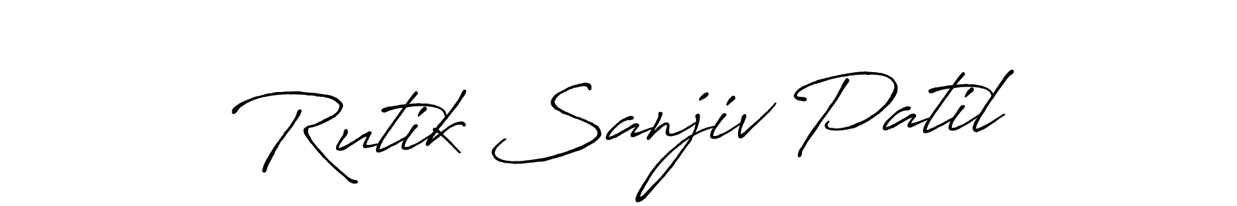 Make a short Rutik Sanjiv Patil signature style. Manage your documents anywhere anytime using Antro_Vectra_Bolder. Create and add eSignatures, submit forms, share and send files easily. Rutik Sanjiv Patil signature style 7 images and pictures png
