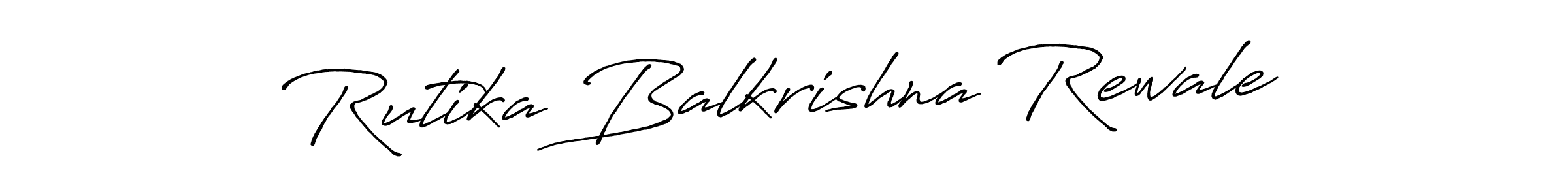 Design your own signature with our free online signature maker. With this signature software, you can create a handwritten (Antro_Vectra_Bolder) signature for name Rutika Balkrishna Rewale. Rutika Balkrishna Rewale signature style 7 images and pictures png