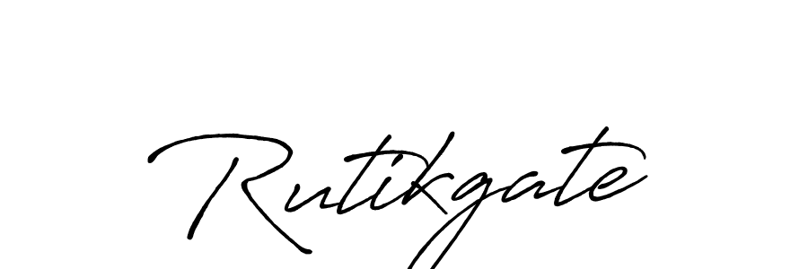 How to make Rutikgate name signature. Use Antro_Vectra_Bolder style for creating short signs online. This is the latest handwritten sign. Rutikgate signature style 7 images and pictures png