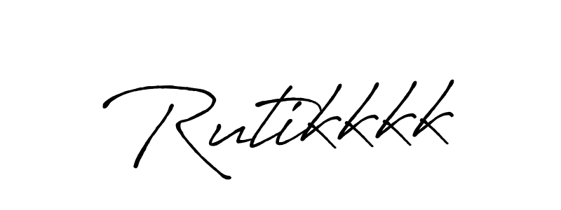How to make Rutikkkk signature? Antro_Vectra_Bolder is a professional autograph style. Create handwritten signature for Rutikkkk name. Rutikkkk signature style 7 images and pictures png