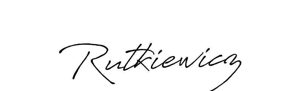 Also we have Rutkiewicz name is the best signature style. Create professional handwritten signature collection using Antro_Vectra_Bolder autograph style. Rutkiewicz signature style 7 images and pictures png