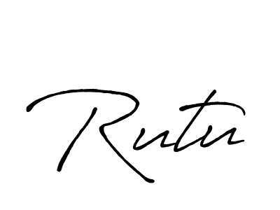 You should practise on your own different ways (Antro_Vectra_Bolder) to write your name (Rutu) in signature. don't let someone else do it for you. Rutu signature style 7 images and pictures png