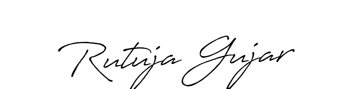 You should practise on your own different ways (Antro_Vectra_Bolder) to write your name (Rutuja Gujar) in signature. don't let someone else do it for you. Rutuja Gujar signature style 7 images and pictures png