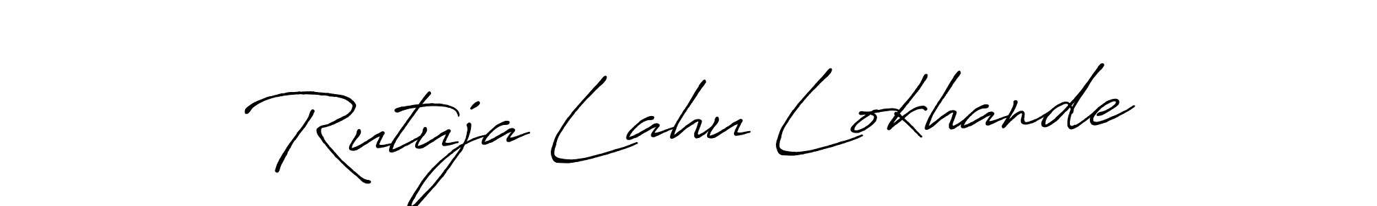 Make a beautiful signature design for name Rutuja Lahu Lokhande. Use this online signature maker to create a handwritten signature for free. Rutuja Lahu Lokhande signature style 7 images and pictures png