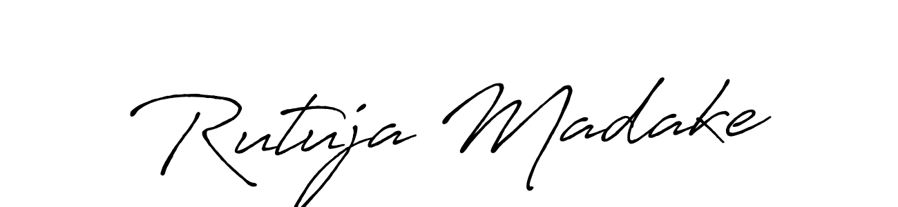 Also You can easily find your signature by using the search form. We will create Rutuja Madake name handwritten signature images for you free of cost using Antro_Vectra_Bolder sign style. Rutuja Madake signature style 7 images and pictures png
