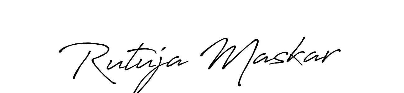 Use a signature maker to create a handwritten signature online. With this signature software, you can design (Antro_Vectra_Bolder) your own signature for name Rutuja Maskar. Rutuja Maskar signature style 7 images and pictures png