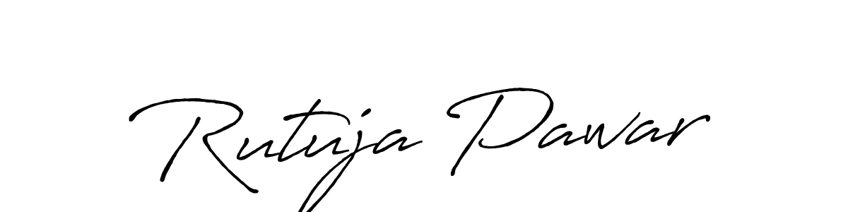 Also You can easily find your signature by using the search form. We will create Rutuja Pawar name handwritten signature images for you free of cost using Antro_Vectra_Bolder sign style. Rutuja Pawar signature style 7 images and pictures png