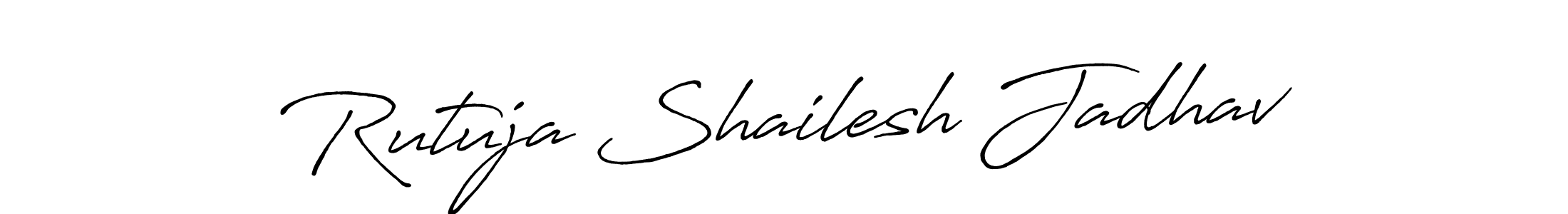 Also You can easily find your signature by using the search form. We will create Rutuja Shailesh Jadhav name handwritten signature images for you free of cost using Antro_Vectra_Bolder sign style. Rutuja Shailesh Jadhav signature style 7 images and pictures png