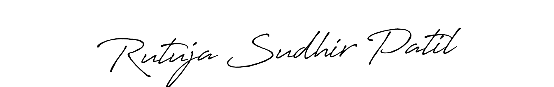You should practise on your own different ways (Antro_Vectra_Bolder) to write your name (Rutuja Sudhir Patil) in signature. don't let someone else do it for you. Rutuja Sudhir Patil signature style 7 images and pictures png
