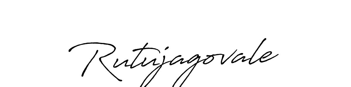 Create a beautiful signature design for name Rutujagovale. With this signature (Antro_Vectra_Bolder) fonts, you can make a handwritten signature for free. Rutujagovale signature style 7 images and pictures png