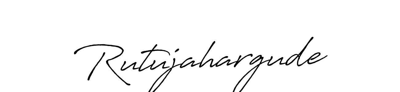 Make a beautiful signature design for name Rutujahargude. Use this online signature maker to create a handwritten signature for free. Rutujahargude signature style 7 images and pictures png