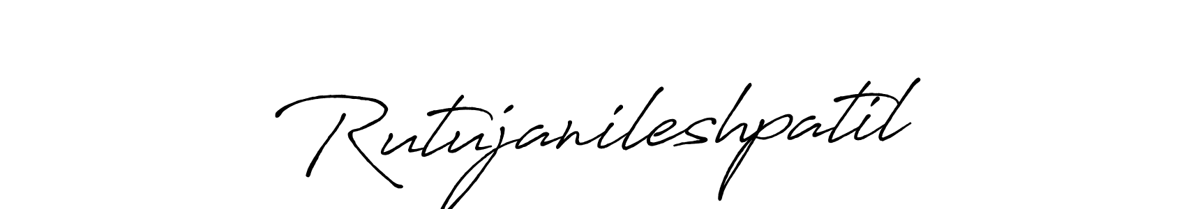 Antro_Vectra_Bolder is a professional signature style that is perfect for those who want to add a touch of class to their signature. It is also a great choice for those who want to make their signature more unique. Get Rutujanileshpatil name to fancy signature for free. Rutujanileshpatil signature style 7 images and pictures png