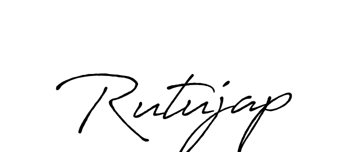 Also we have Rutujap name is the best signature style. Create professional handwritten signature collection using Antro_Vectra_Bolder autograph style. Rutujap signature style 7 images and pictures png