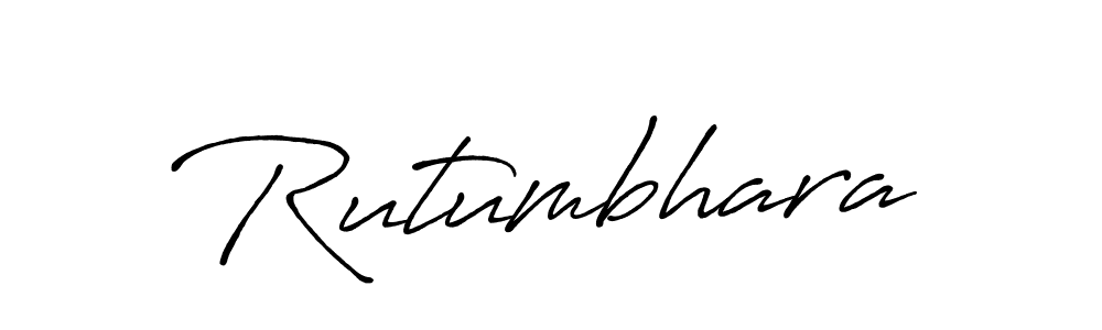 Rutumbhara stylish signature style. Best Handwritten Sign (Antro_Vectra_Bolder) for my name. Handwritten Signature Collection Ideas for my name Rutumbhara. Rutumbhara signature style 7 images and pictures png