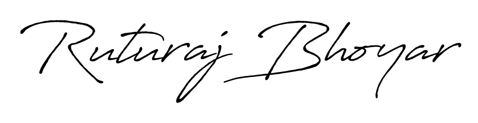 Enhance your business communications with Ruturaj Bhoyar signature in Antro_Vectra_Bolder lettering. Clean, modern, and universally compatible. Ruturaj Bhoyar signature style 7 images and pictures png