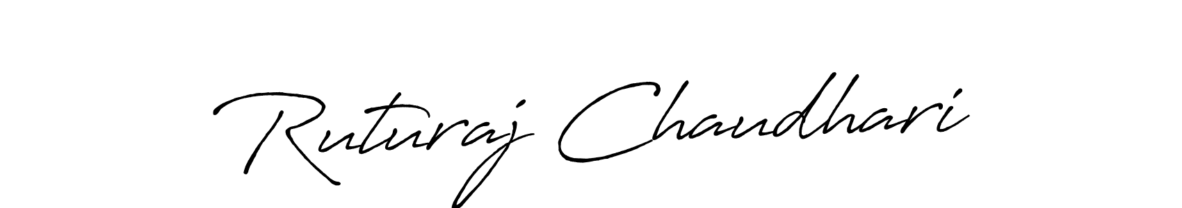 You should practise on your own different ways (Antro_Vectra_Bolder) to write your name (Ruturaj Chaudhari) in signature. don't let someone else do it for you. Ruturaj Chaudhari signature style 7 images and pictures png