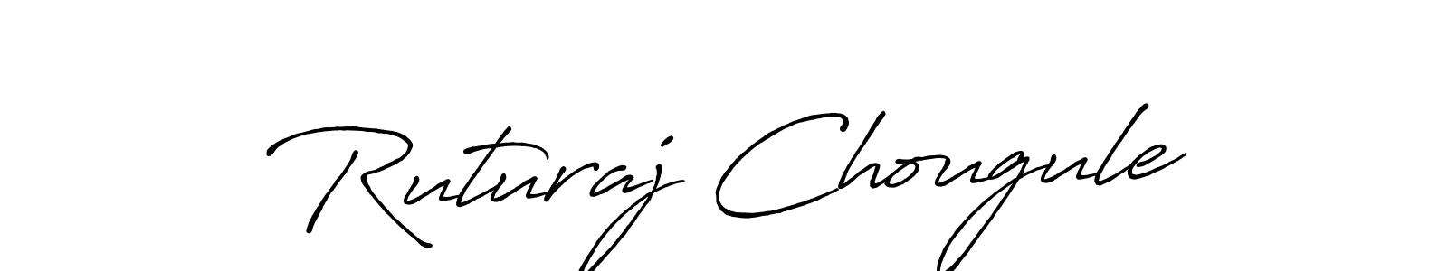 Make a beautiful signature design for name Ruturaj Chougule. With this signature (Antro_Vectra_Bolder) style, you can create a handwritten signature for free. Ruturaj Chougule signature style 7 images and pictures png