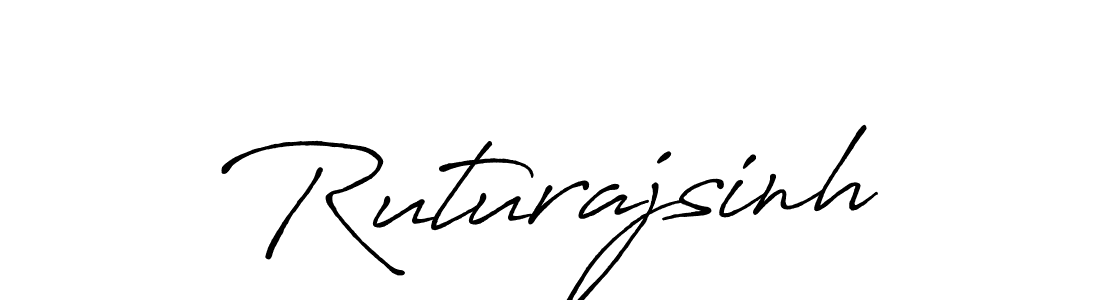 Make a beautiful signature design for name Ruturajsinh. With this signature (Antro_Vectra_Bolder) style, you can create a handwritten signature for free. Ruturajsinh signature style 7 images and pictures png