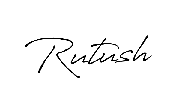 How to make Rutush name signature. Use Antro_Vectra_Bolder style for creating short signs online. This is the latest handwritten sign. Rutush signature style 7 images and pictures png
