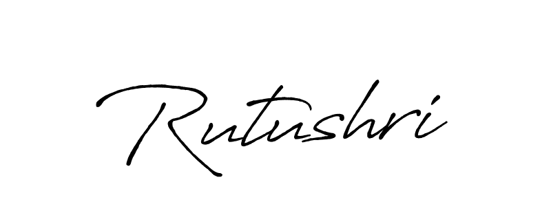 How to make Rutushri signature? Antro_Vectra_Bolder is a professional autograph style. Create handwritten signature for Rutushri name. Rutushri signature style 7 images and pictures png