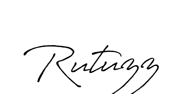 The best way (Antro_Vectra_Bolder) to make a short signature is to pick only two or three words in your name. The name Rutuzz include a total of six letters. For converting this name. Rutuzz signature style 7 images and pictures png