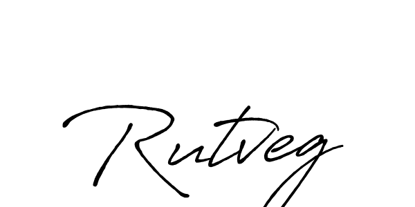 Design your own signature with our free online signature maker. With this signature software, you can create a handwritten (Antro_Vectra_Bolder) signature for name Rutveg. Rutveg signature style 7 images and pictures png