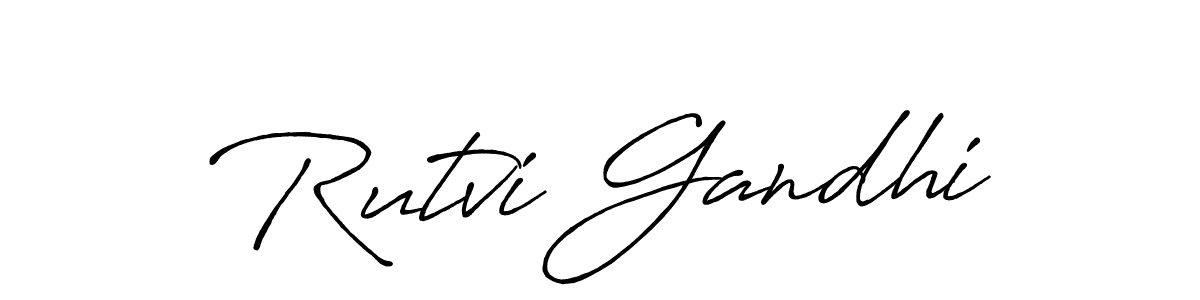 Best and Professional Signature Style for Rutvi Gandhi. Antro_Vectra_Bolder Best Signature Style Collection. Rutvi Gandhi signature style 7 images and pictures png