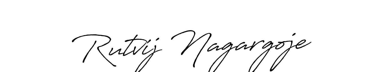 How to Draw Rutvij Nagargoje signature style? Antro_Vectra_Bolder is a latest design signature styles for name Rutvij Nagargoje. Rutvij Nagargoje signature style 7 images and pictures png