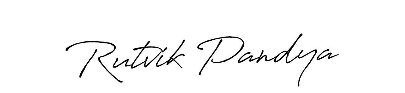 The best way (Antro_Vectra_Bolder) to make a short signature is to pick only two or three words in your name. The name Rutvik Pandya include a total of six letters. For converting this name. Rutvik Pandya signature style 7 images and pictures png