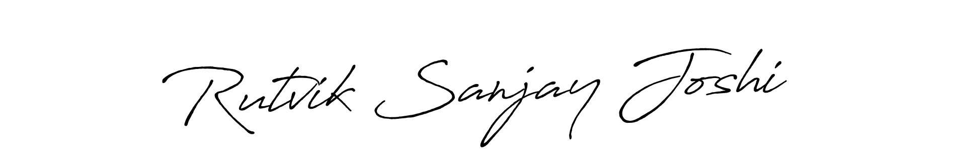 How to Draw Rutvik Sanjay Joshi signature style? Antro_Vectra_Bolder is a latest design signature styles for name Rutvik Sanjay Joshi. Rutvik Sanjay Joshi signature style 7 images and pictures png