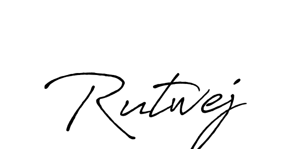 Similarly Antro_Vectra_Bolder is the best handwritten signature design. Signature creator online .You can use it as an online autograph creator for name Rutwej. Rutwej signature style 7 images and pictures png