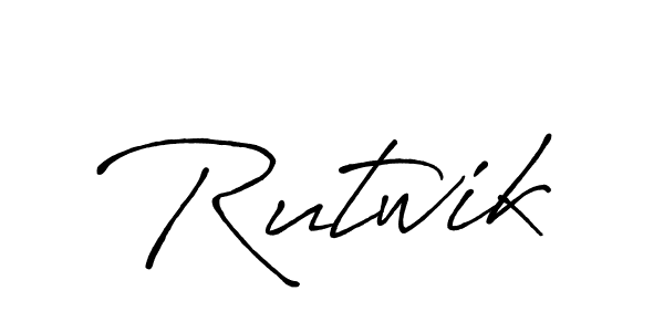 How to Draw Rutwik signature style? Antro_Vectra_Bolder is a latest design signature styles for name Rutwik. Rutwik signature style 7 images and pictures png