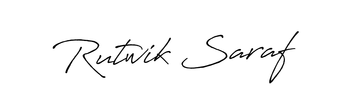 Also You can easily find your signature by using the search form. We will create Rutwik Saraf name handwritten signature images for you free of cost using Antro_Vectra_Bolder sign style. Rutwik Saraf signature style 7 images and pictures png